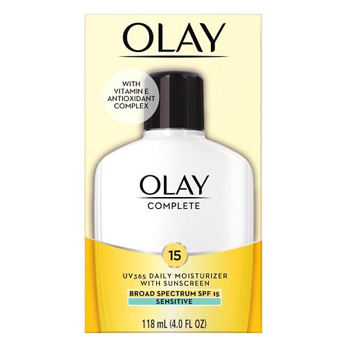 Image for Olay Daily Moisturizer, UV365 with Sunscreen, Sensitive, Broad Spectrum SPF 15,118ml from Hartzell's Pharmacy