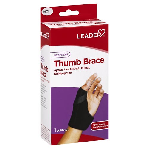 Image for Leader Thumb Brace, Neoprene, Large/Extra Large,1ea from Hartzell's Pharmacy