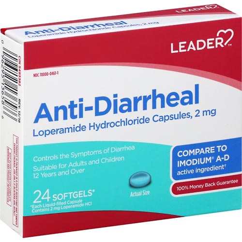 Image for Leader Anti-Diarrheal, Softgels,24ea from Hartzell's Pharmacy