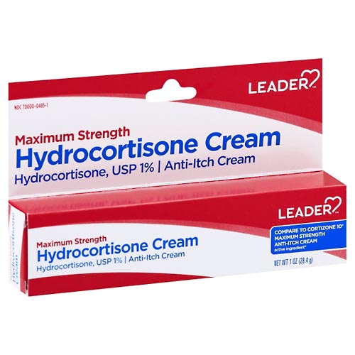 Image for Leader Hydrocortisone Cream, Maximum Strength,1oz from Hartzell's Pharmacy