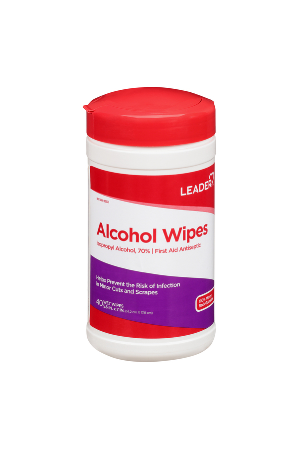Image for Leader Alcohol Wipes,40ea from Hartzell's Pharmacy