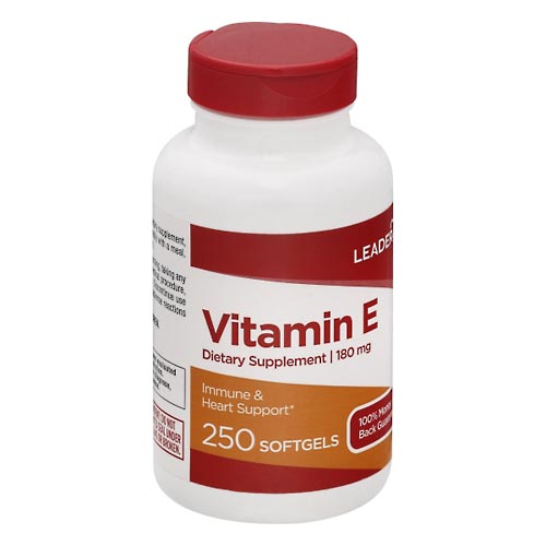Image for Leader Vitamin E, 180 mg, Softgels,250ea from Hartzell's Pharmacy
