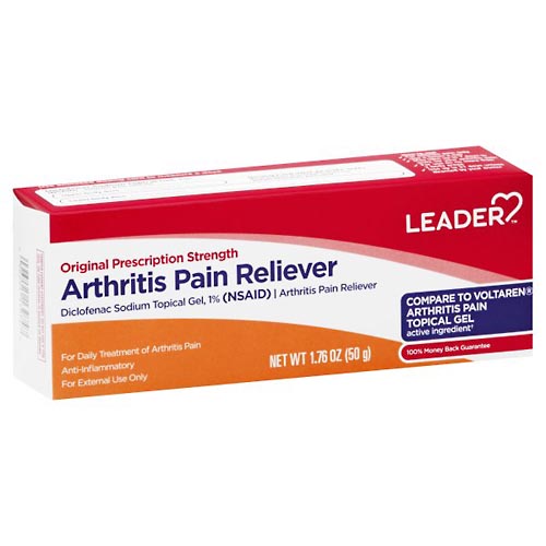 Image for Leader Arthritis Pain Reliever, Original Prescription Strength, Topical Gel,1.76oz from Hartzell's Pharmacy