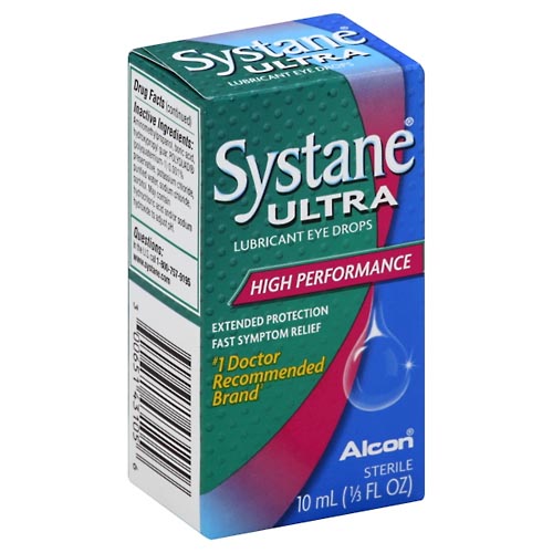 Image for Systane Eye Drops, Lubricant, High Performance,0.33oz from Hartzell's Pharmacy