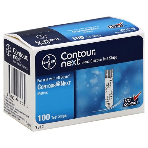 Image for Contour Test Strips, Blood Glucose,100ea from Hartzell's Pharmacy