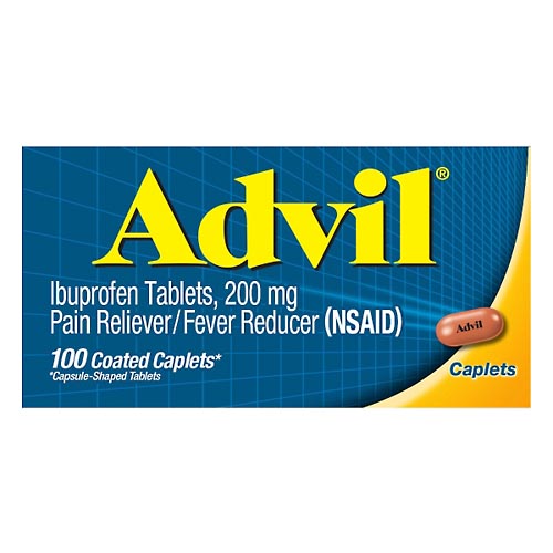 Image for Advil Ibuprofen, 200 mg, Caplets,100ea from Hartzell's Pharmacy