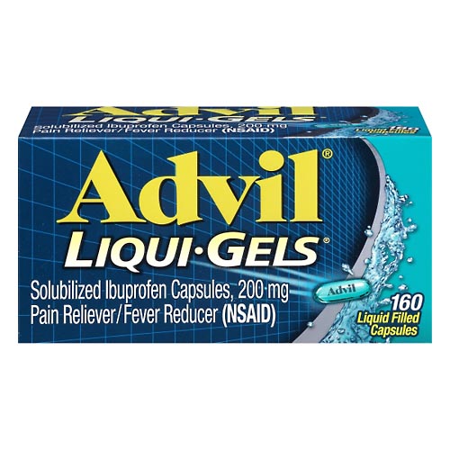 Image for Advil Ibuprofen, Solubilized, 200 mg, Liqui-Gels,160ea from Hartzell's Pharmacy