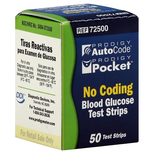 Image for Prodigy Test Strips, Blood Glucose,50ea from Hartzell's Pharmacy