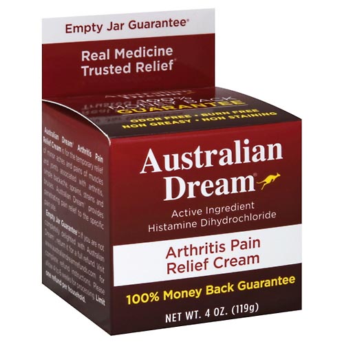 Image for Australian Dream Pain Relief Cream, Arthritis,4oz from Hartzell's Pharmacy