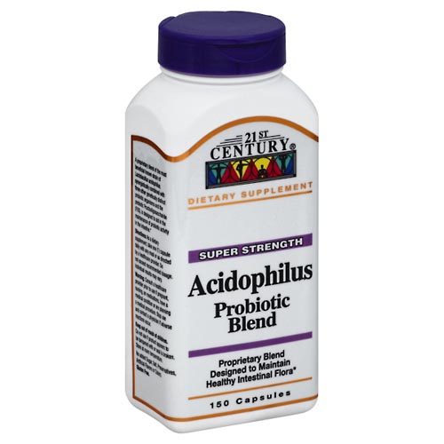 Image for 21st Century Probiotic Blend, Acidophilus, Super Strength, Capsules,150ea from Hartzell's Pharmacy