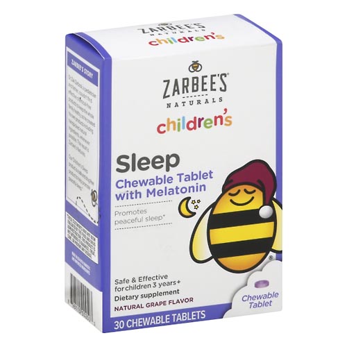 Image for Zarbee's Sleep, Children's, Chewable Tablet, Natural Grape Flavor,30ea from Hartzell's Pharmacy